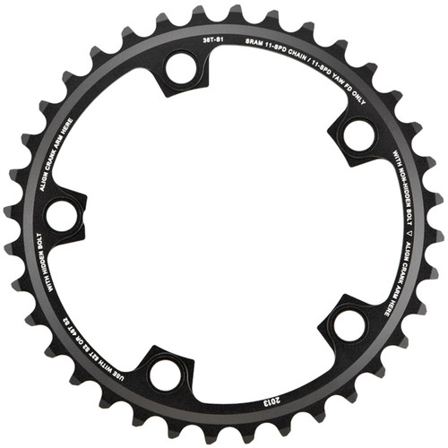 SRAM Red X-Glide Yaw 11S 110BCD Alloy Road Chainring Blast Black