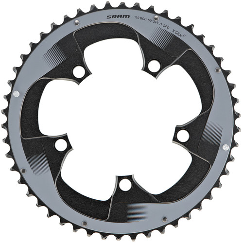 SRAM Force 22 50T 11 Speed 110BCD 2 Pin Chainring Black/Grey