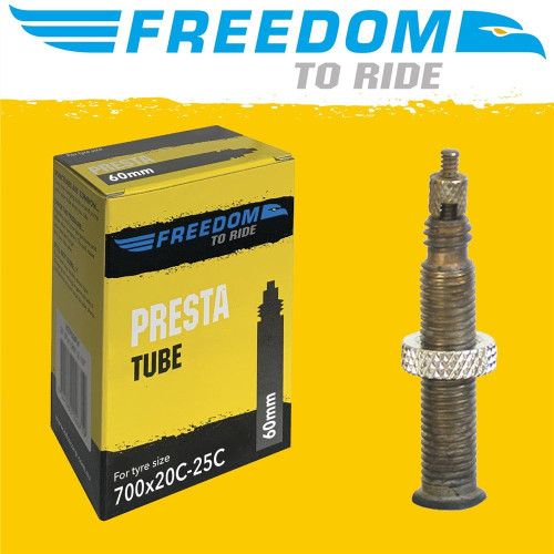 Freedom 60mm Presta Valve Tube 700x20/25C
