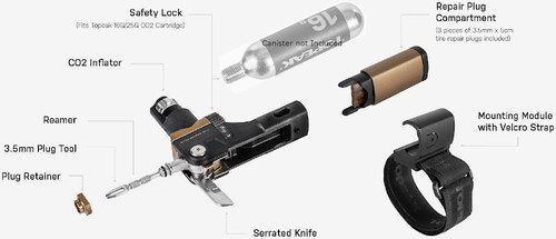 Topeak Tubi Master+ Tubeless Tyre Repair Kit
