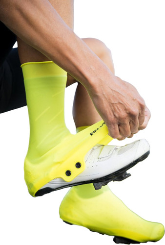 veloToze Tall Silicone Shoe Cover with Snaps Yellow