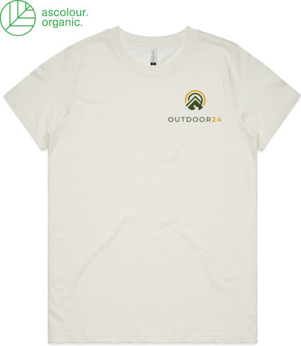 OUTDOOR24 Maple Organic SS Womens T-Shirt Natural Small