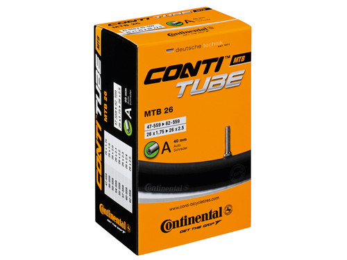 Continental Schrader 26" Black MTB Tube 1.75-2.5"