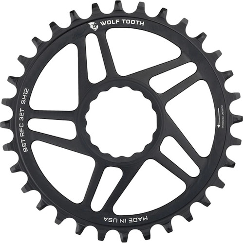 Wolf Tooth Shimano DirectMount Boost Shimano 12sp Chainring Black