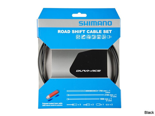 Shimano Ultimate OT-SP41 Polymer Coated Black Road Gear Cable Set 1800-2100mm