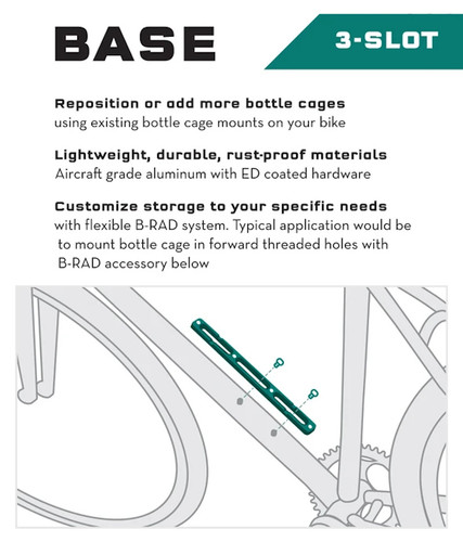 Wolf Tooth B-RAD 2 Mounting Base Bottle Cage/Accessory Mount