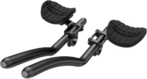 Zipp Vuka Evo110 Aluminium Aerobar Extensions w/Above Mount Clip Bead Blast Black/Gloss Black