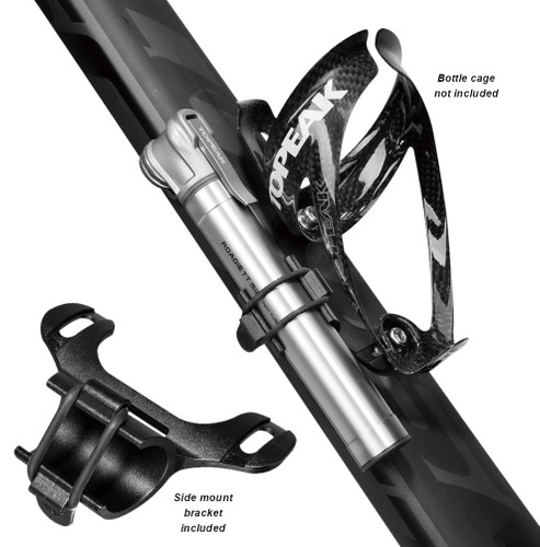 Topeak Roadie TT Twin Turbo 160psi Mini Pump Silver
