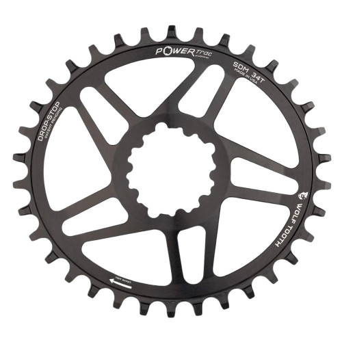 Wolf Tooth Elliptical Direct Mount Chainring for SRAM Cranks BB30 0mm Offset 34T