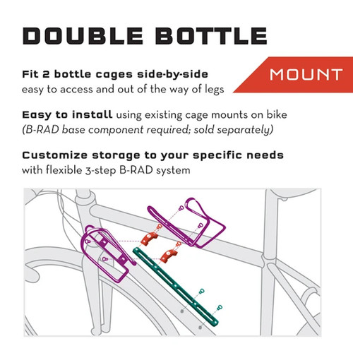 Wolf Tooth B-RAD Double Bottle Adapter