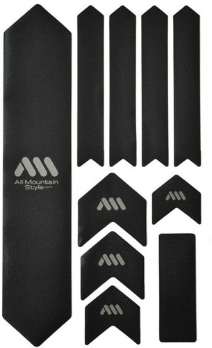 All Mountain Style Honeycomb MTB Frame Guard X-Large Black/Silver All Mountain Style Honeycomb MTB Frame Guard X-Large Black/Silver