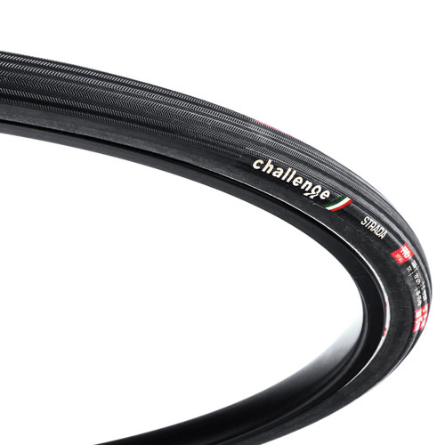 Challenge Strada Pro 700x25c Open Tubular Road Tyre Black