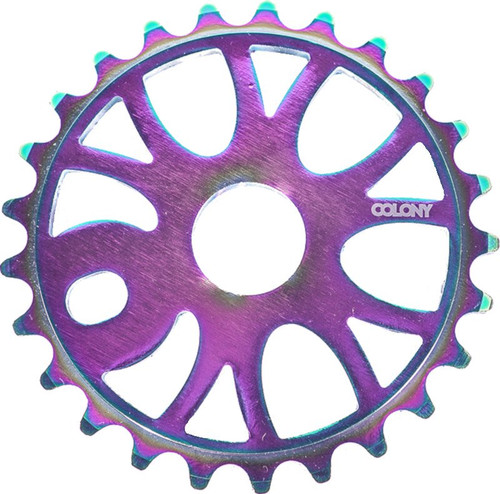 Colony Endeavour 6061T6 Team Design 25T BMX Sprocket Rainbow