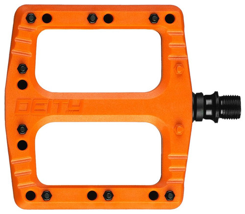 Deity Deftrap Orange Flat Pedals