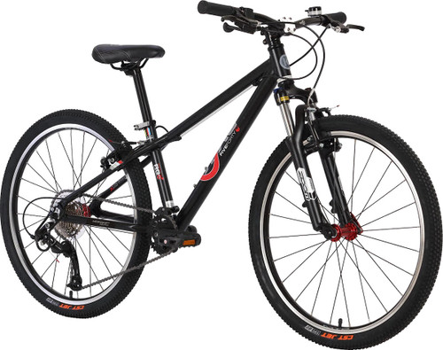 ByK E-540 Boys 9-Speed 24"Mountain Bike Matte Black