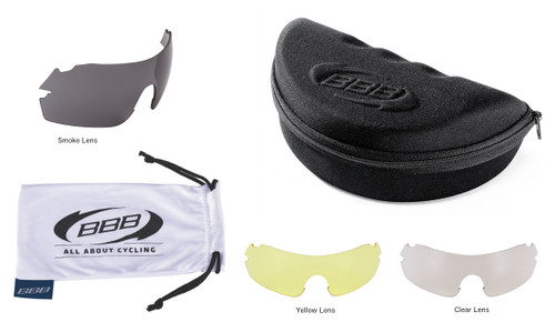 BBB BSG-53 FullView Sport Glasses Orange Frame Multi-Colour Lens