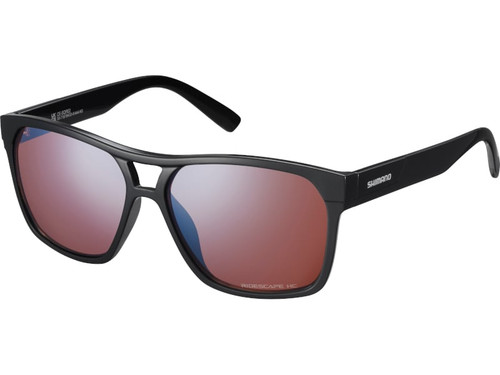 Shimano Square Sunglasses Black (Ridescape High Contrast Lens)