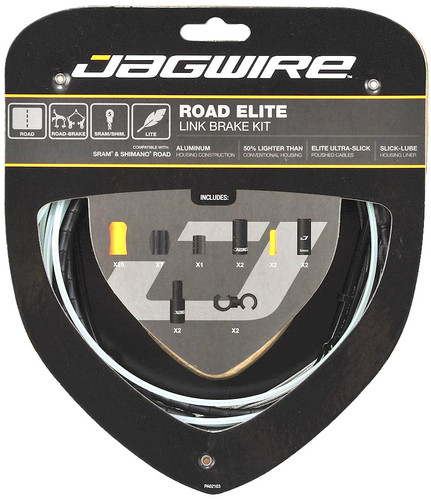 Jagwire Road Elite Link Brake Cable Kit Black for SRAM + Shimano