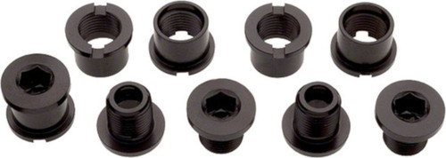 Problem Solvers 6mm Single Chainring Bolts Black (5 Pk)