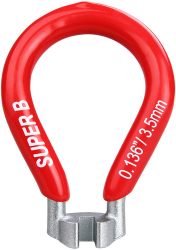 Super B Spoke Wrench 3.5mm Red Super B Spoke Wrench 3.5mm Red