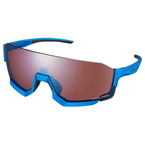 Shimano CE Aerolite 2 Matte Metallic Blue Sunglasses w/ High-Contrast Lens