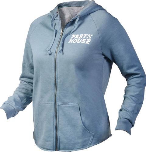 Fasthouse Women's Drift Hooded Zip-Up Misty Blue 2022