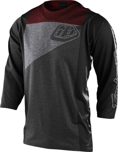 Troy Lee Designs Ruckus MTB 3/4 Sleeve Jersey Heather Grey Brick