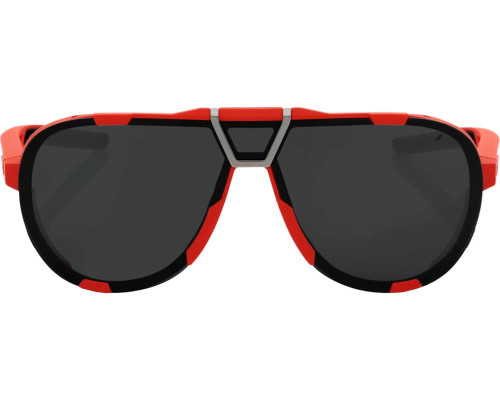 100% Westcraft Sunglasses Soft Tact Red (Black Mirror Lens)