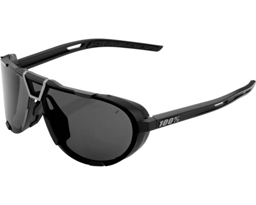100% Westcraft Sunglasses Matte Black (Smoke Lens)