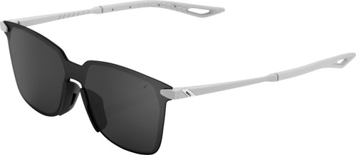 100% Legere Square Sunglasses Soft Tact Stone Grey (Black Mirror Lens)