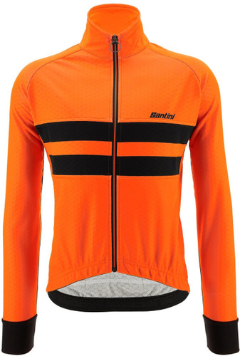 Santini SMS Colore Halo Jacket Fluro Orange 2023