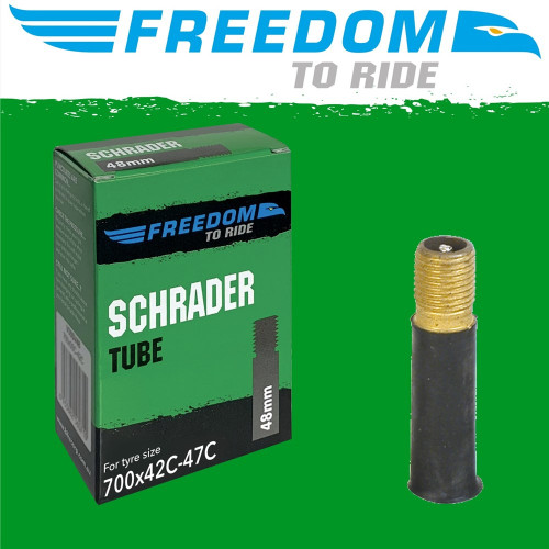 Freedom 48mm Butyl Schrader Valve Tube 700x42-47C