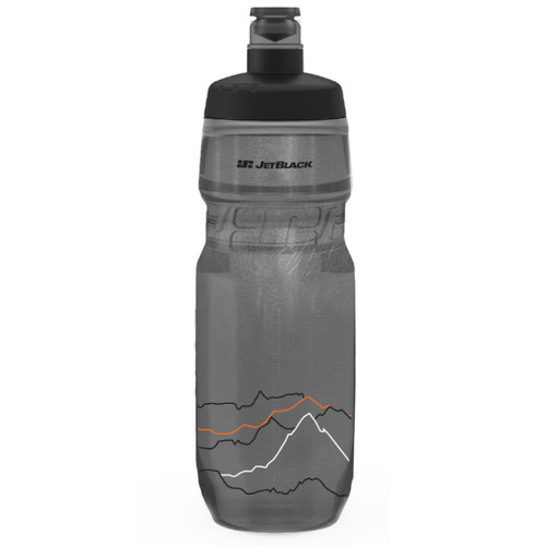JetBlack 620ml Insulated Water Bottle Smoke/Black Lid