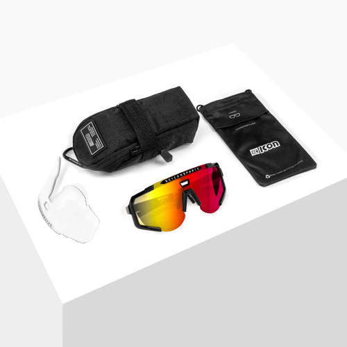 Scicon Aeroscope Multimirror Red/Black Gloss Sunglasses XL