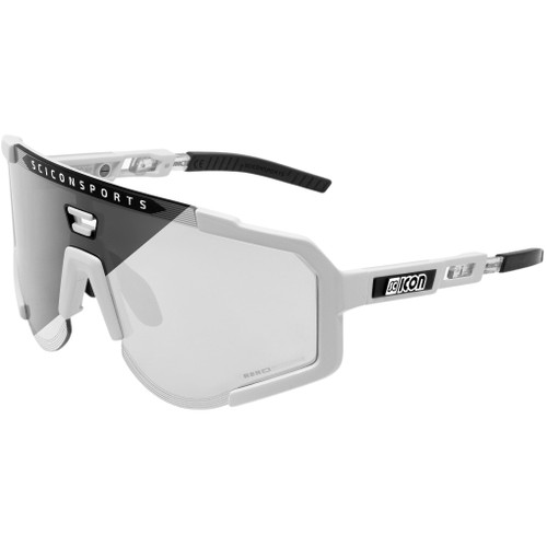 Scicon Aeroscope Photochromic Lens/White Gloss Sunglasses XL