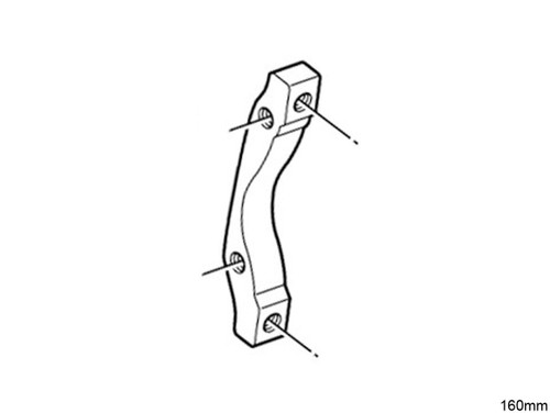 Shimano SM-MA-F160-PS (Caliper: Post-mount, A-STD Front) Adapter 160mm