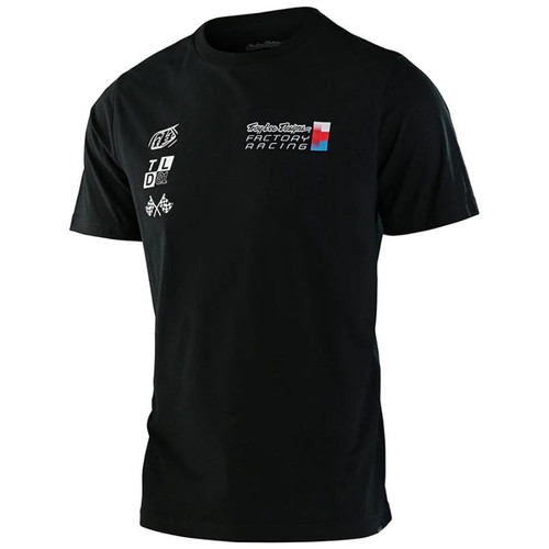 TLD 23 Factory Pit Crew Black Tee X-Large