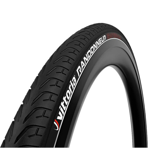 Vittoria Randonneur Wire Bead Reflective Black Tyre 700x38c