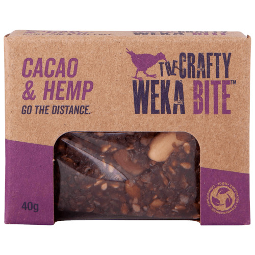 The Crafty Weka Bite Cacao & Hemp 40g