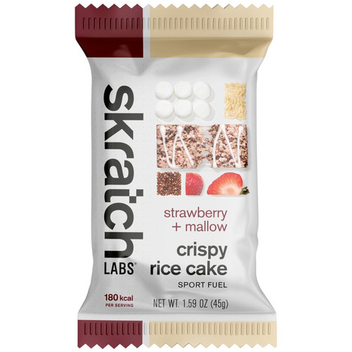 Skratch Labs Crispy Rice Cake Sport Fuel Strawberries Mallow