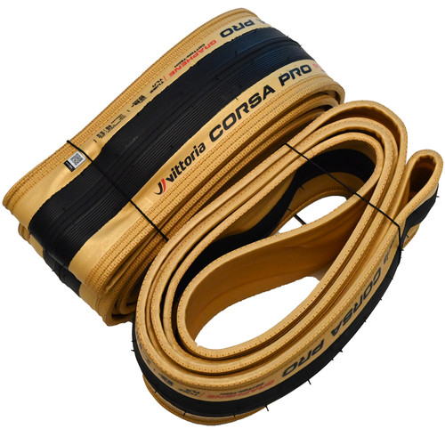 Vittoria Corsa PRO Gold Limited Edition 700x28c TLR Twin Pack