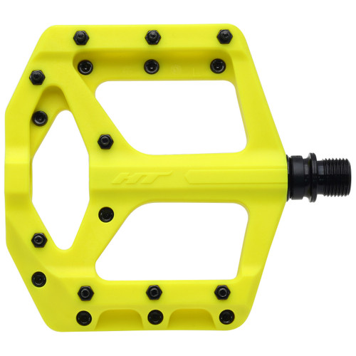 HT Components Supreme Composite Neon Yellow Flat Pedals