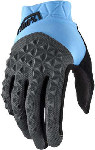 100% Geomatic Gloves Cyan/Charcoal
