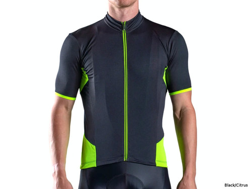 Bellwether Distance Black/Citrus SS Jersey
