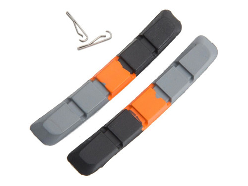 Box One Replacement Brake Pads - Black/Orange/Grey