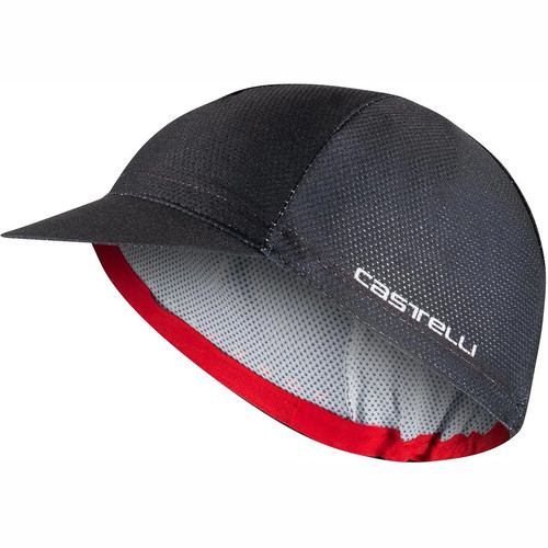 Castelli Rosso Corsa 2 Cap Black One-Size