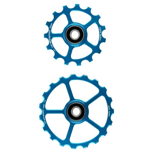 CeramicSpeed OS Spare Pulley Wheels - Blue Coated 15+19 tooth