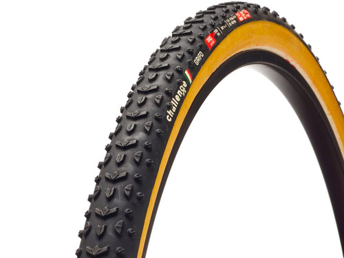 Challenge Grifo Pro Tubular Tyre  - Black/Tan 700 x 33mm