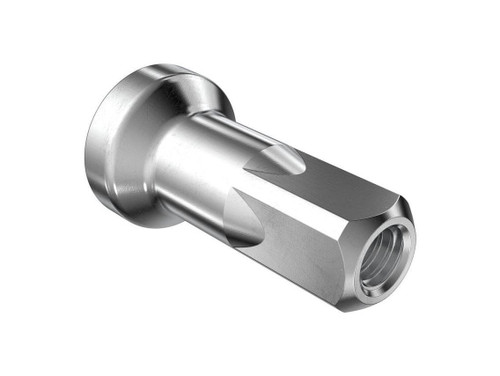 DT Swiss Hidden Prolock 2.0 Aluminum Nipples (each) - Silver 12mm