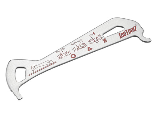 IceToolz 62C4 Stainless Steel Go/No-Go Chain Checker